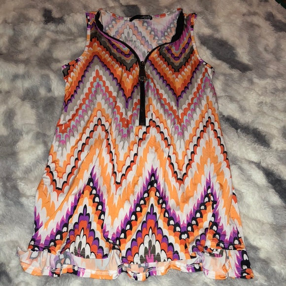 Ariella Tops - Ariella tank top small zipper front sleeveless